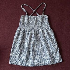 American Eagle Smocked Cross Back Floral Mini Dress XL